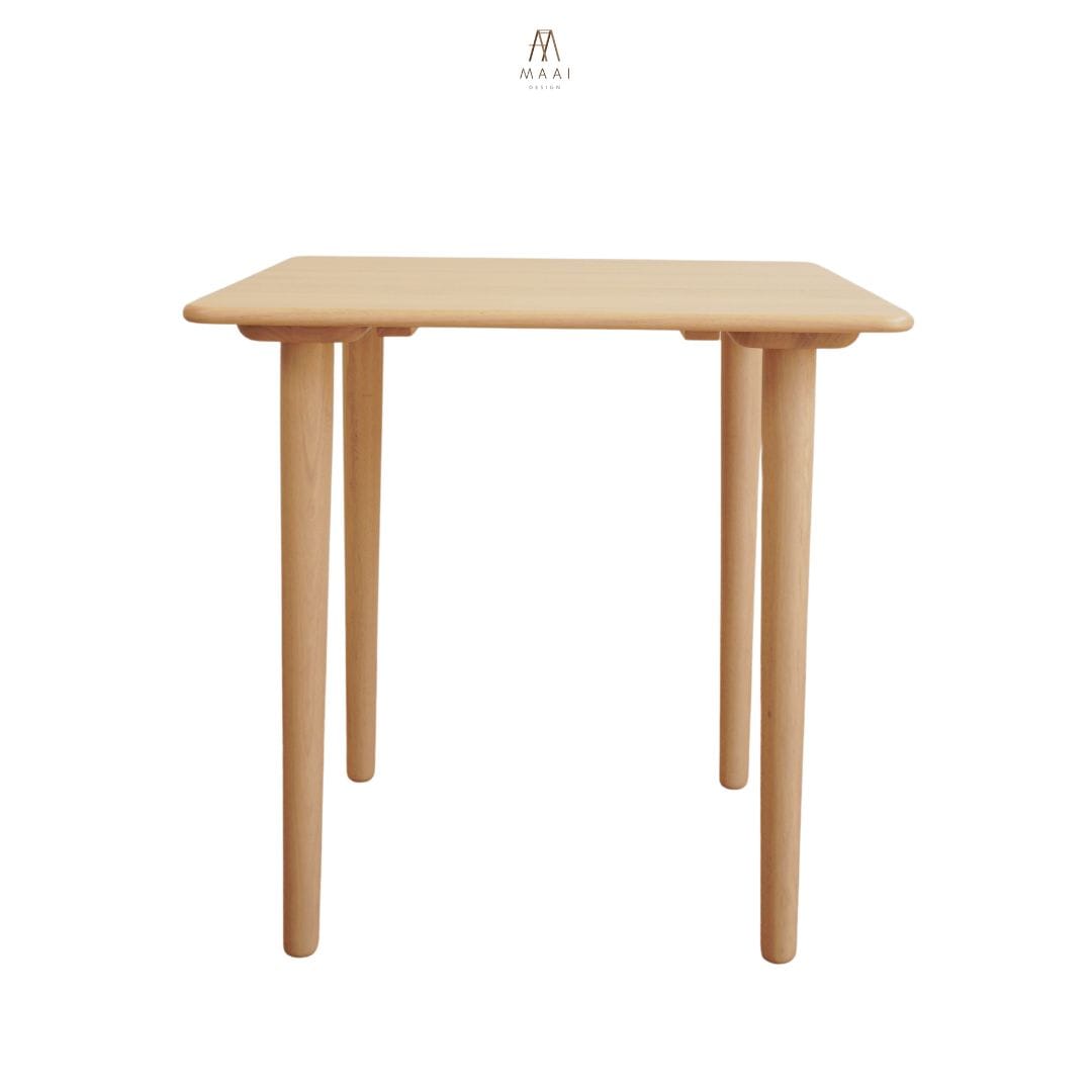 โต๊ะทานข้าวไม้ยางพาราแท้ 4 ที่นั่ง MAAI DESIGN  รุ่น HARU TABLE สีบีช_0